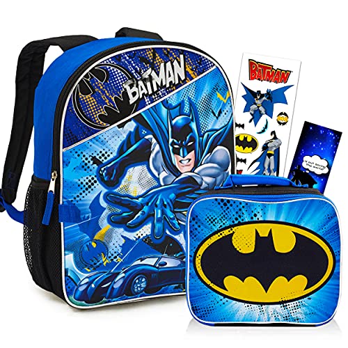 Batman Backpack with Lunch Bag Set