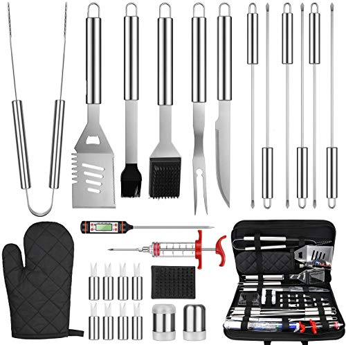 Complete Stainless Steel BBQ Tools Set by One Sight