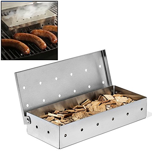 BBQ Wood Chips Smoker Box for Grills