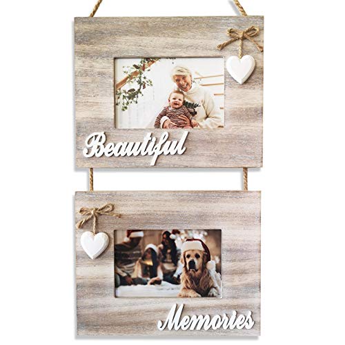 Beautiful Memories Double Wall Hanging Family Picture Frame