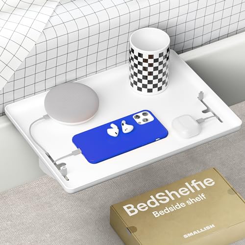 BedShelfie Bedside Shelf - Stylish Dorm Room Essential for Small Spaces