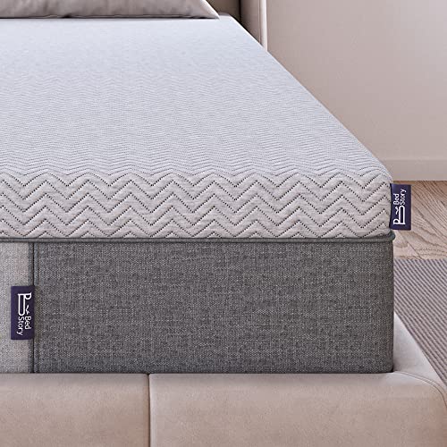 BedStory Firm Mattress Topper - Extra Firm Memory Foam Bed Topper