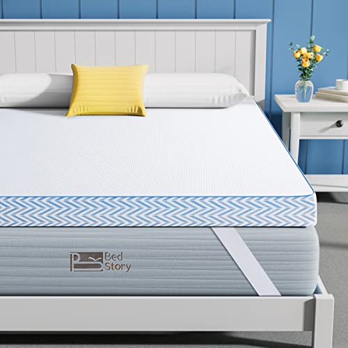 BedStory Firm to Extra Firm Mattress Topper Queen Size