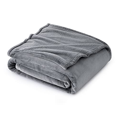 Bedsure Fleece Blanket Twin Size Grey