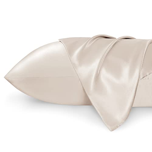 Bedsure Satin Pillowcase for Hair and Skin Queen