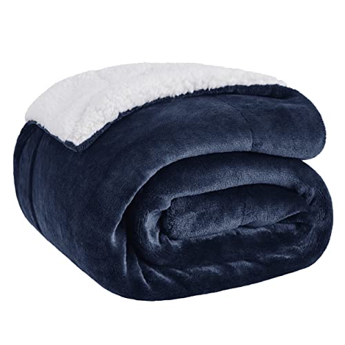 Bedsure Sherpa Fleece Throw Blanket - Thick and Warm for Winter