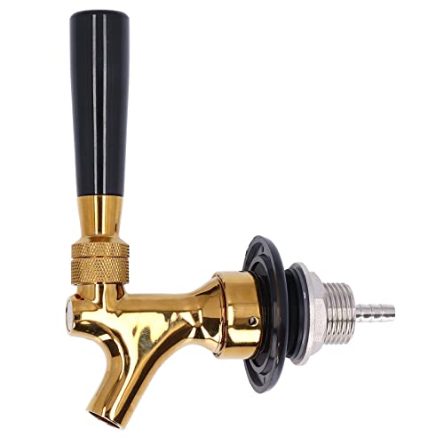 Beer Faucet Keg Tap Stainless Steel Brass Non Adjustable