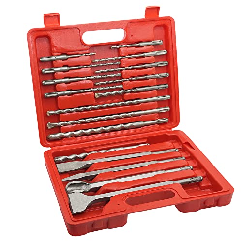 BeHappy Rotary Hammer SDS Plus Drill Bits & Chisel Sets