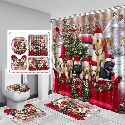 beifivcl Christmas Shower Curtain
