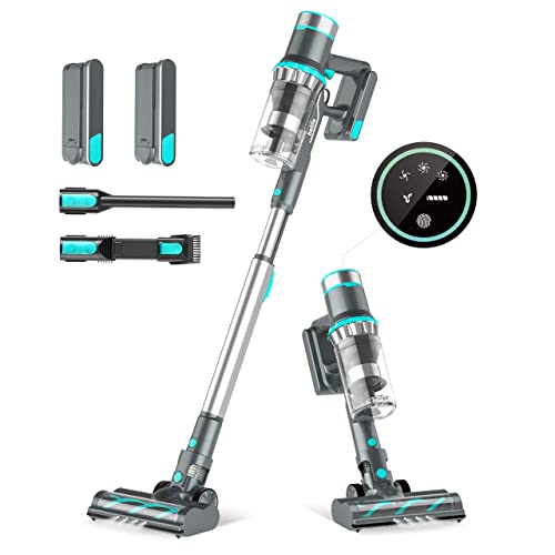 Belife BVC11 Cordless Vacuum, 2 Detachable Battery, 80mins Runtime