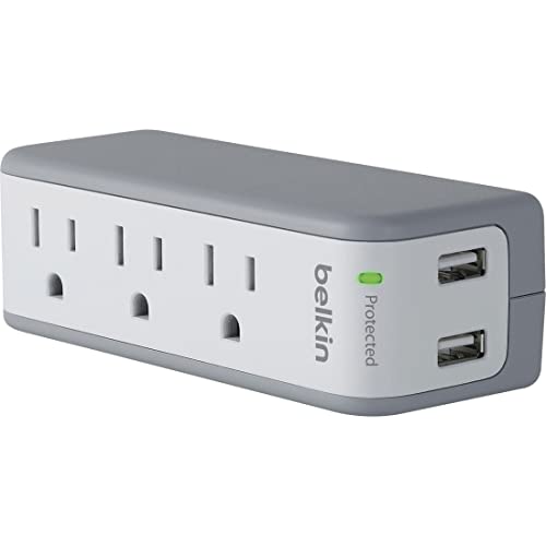 Belkin 3-Outlet Mini Surge Protector with USB Ports