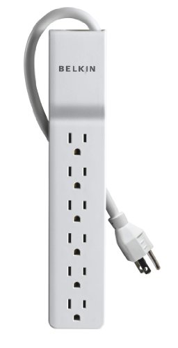 Belkin 6-Outlet Home and Office Power Strip Surge Protector, 4ft Cord