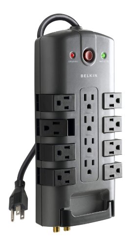 Belkin 8-Outlet Surge Protector Power Strip with Rotating Outlets