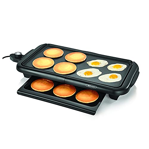 BLACK+DECKER Family-Sized Electric Griddle with Warming Tray & Drip Tray,  GD2051B & Black & Decker SK1215BC Family Sized Electric Skillet, Black