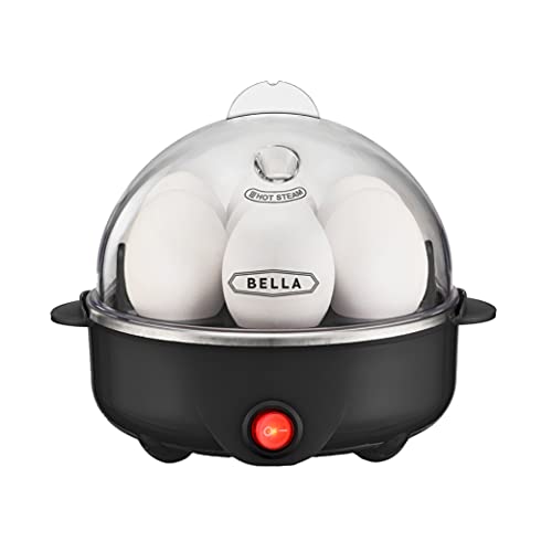 Chefman - Electric Egg Cooker + Boiler, Quickly Makes 6 Eggs, BPA-Free - Black