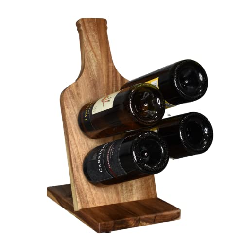 BELLEMARK Countertop Wine Rack - Functional & Stylish Design for Wine Lovers