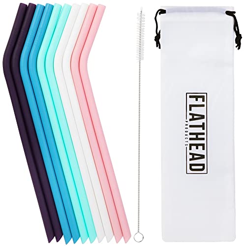 Ello Impact BPA-Free Plastic Reusable Straws with Cleaning Brush, 8 Piece  Multi-Pack, Rosewater