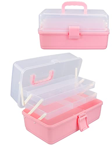 The Original Pink Box 20-Inch Portable Steel Toolbox with Removable Tray,  Pink 