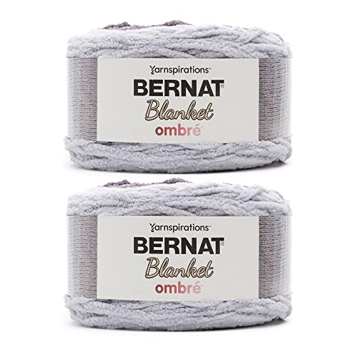 Bernat Blanket Ombre Charcoal Yarn - Soft and Versatile