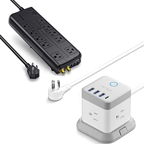 BESTEK Surge Protector with USB Ports and Power Strip