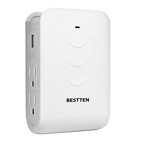 BESTTEN USB Wall Outlet Surge Protector