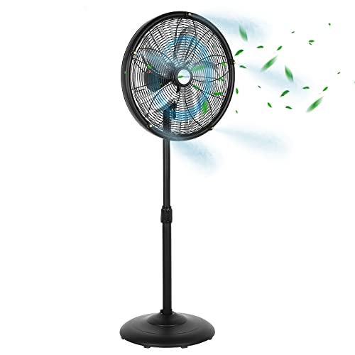 BILT HARD 18" Oscillating Outdoor Pedestal Misting Fan