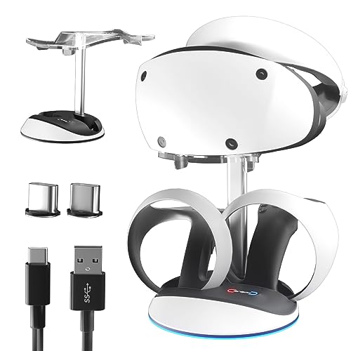 BINBOK PSVR2 Sense Controller Charging Dock with Ambient Light Stand