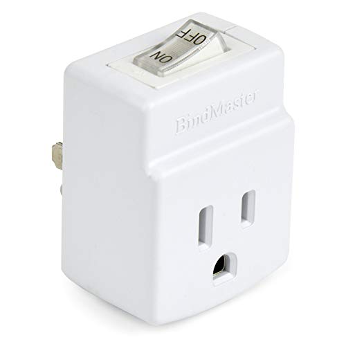 BindMaster Grounded Single Port Power Adapter with On/Off Switch