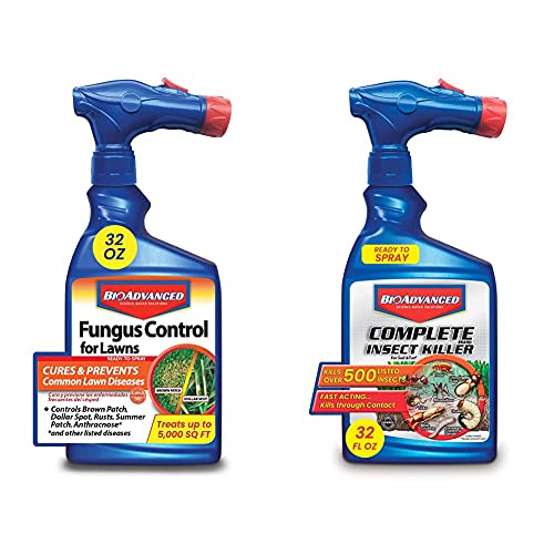 BioAdvanced Lawn Fungus Control & Insect Killer Bundle, 32oz Spray