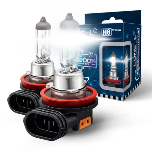BIOLIGHT KM H8 Long Life Plus 200% Longer Life 120% Brighter Headlight Bulb, 2 pack