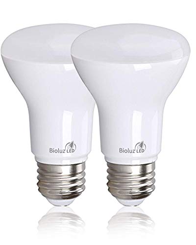 Bioluz LED 2 Pack R20 LED Bulb 2700K 6W Replacement 540 Lumen UL Listed