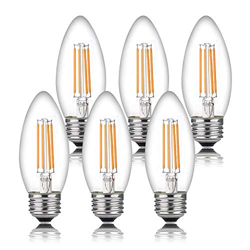 Bioluz LED 93 CRI Dimmable Filament Clear 60W LED Bulbs