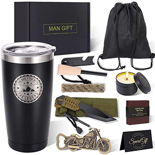 Birthday Gifts for Men Gift Set - Outdoorsman and Coffee Lover