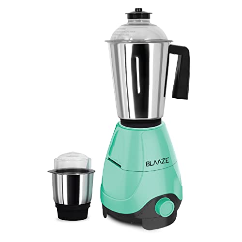 BLAAZE 110V 600W Mixer Grinder: Perfect for Dry & Wet Grinding (Turquoise)