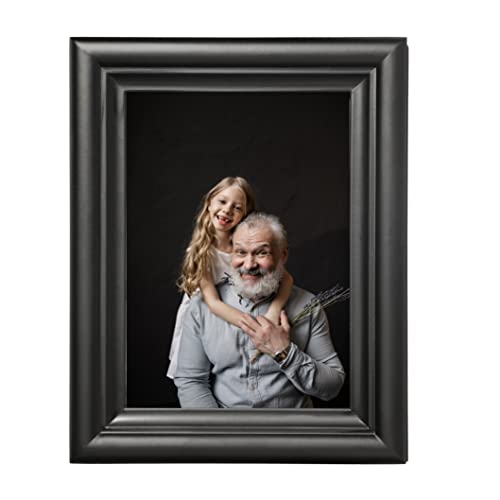 Black 8x10 Picture Frames - Solid Wood with High Definition Glass