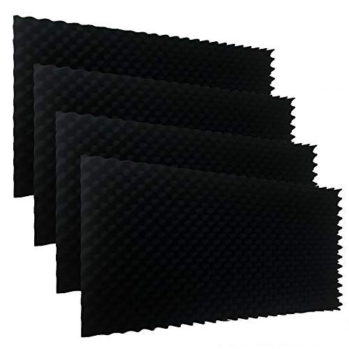 Black Acoustic Panels Studio Soundproofing Foam Tiles