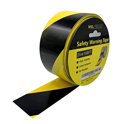 Black and Yellow Caution Tape for Safety Warning