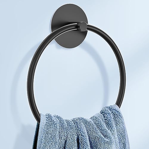 Black Bathroom Towel Ring