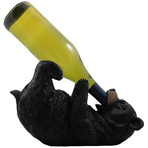 Black Bear Wine Bottle Holder