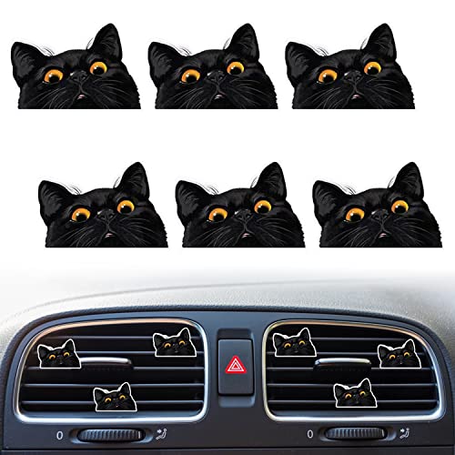 Black Cat Air Vent Clips - Cute Car Fresheners and Decor