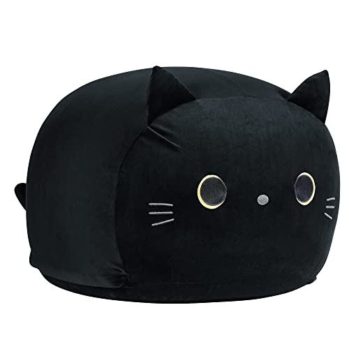 Black Cat Stuffed Animal Storage Bean Bag Chair Cover