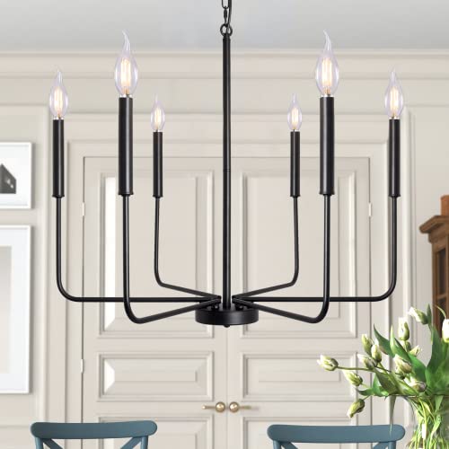 Black Chandelier Farmhouse Dining Room Chandeliers