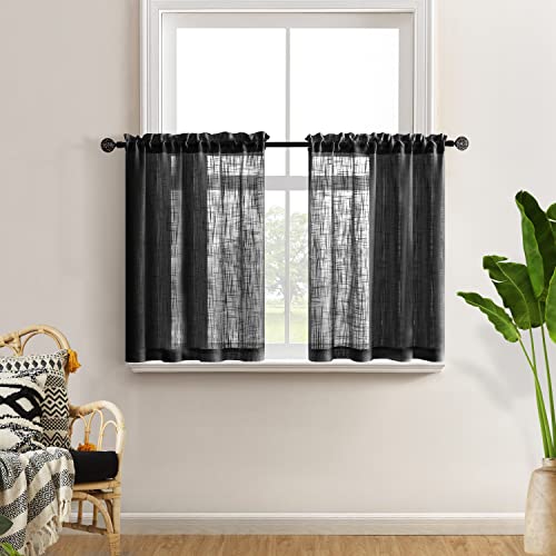Black Curtains for Kitchen Door Window