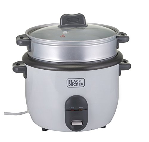 ICOOK 10-Cup Uncooked(20-Cup Cooked) Rice Cooker1.8L Grains,Oatmeal,Cereals  Cooker,Rice Warmer Steamer,Large Rice Cooker Removable Nonstick Pot,Full
