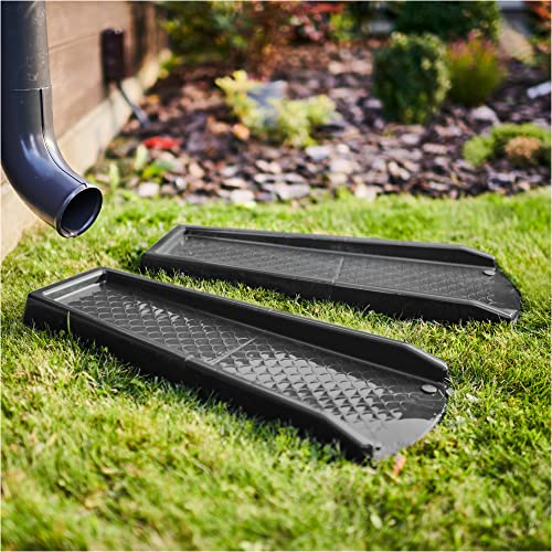 Black Gutter Downspout Extension: Prevent Flooding and Protect Foundations