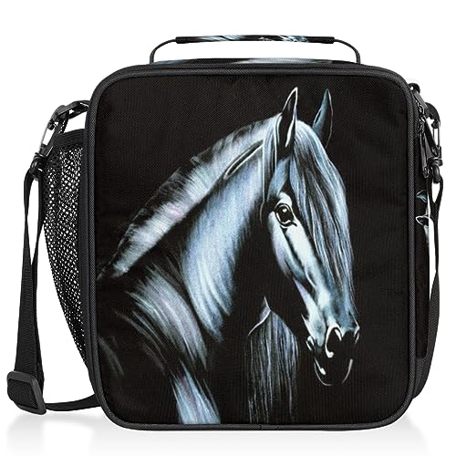 Black Horse Insulated Lunch Bag