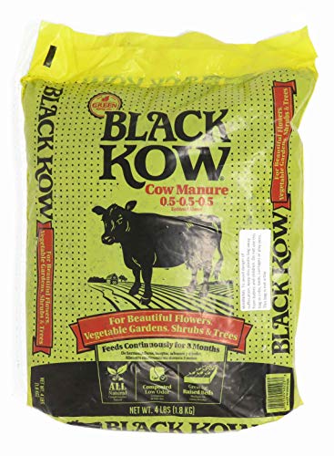 Black Kow Organic Composted Cow Manure Fertilizer, 4 Pounds