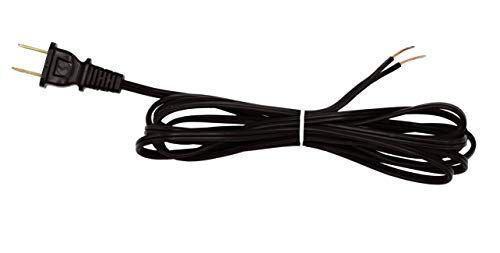 Black Lamp Cord, 12ft Long