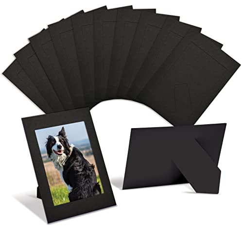 Black Paper Picture Frames for 4 x 6 Inch Inserts