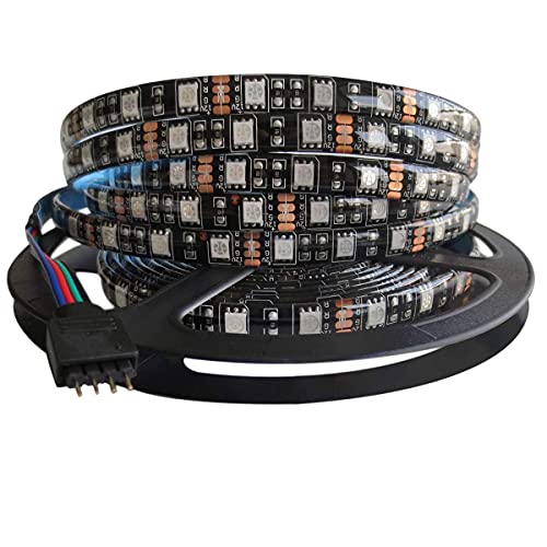 Black PCB 5050 RGB LED Strip Waterproof